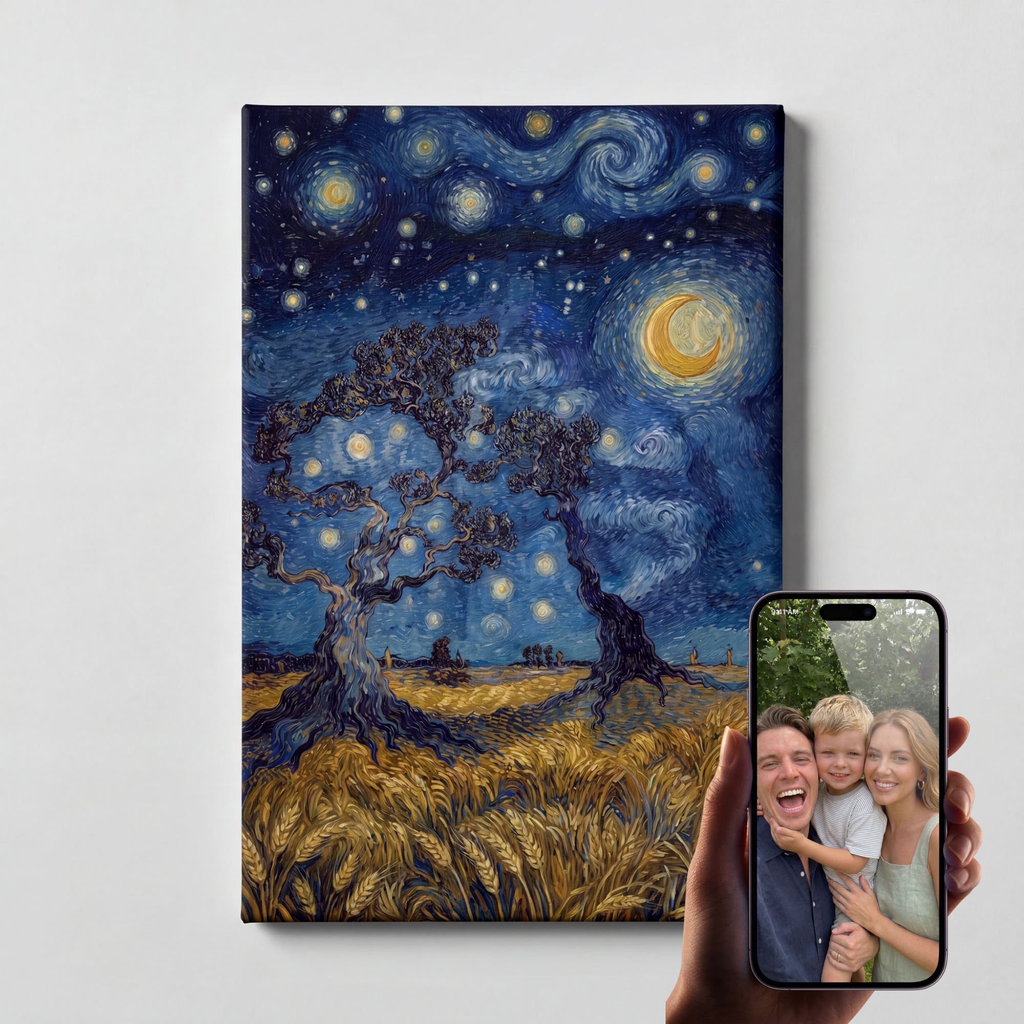 CUSTOM STARRY NIGHT STYLE CANVAS