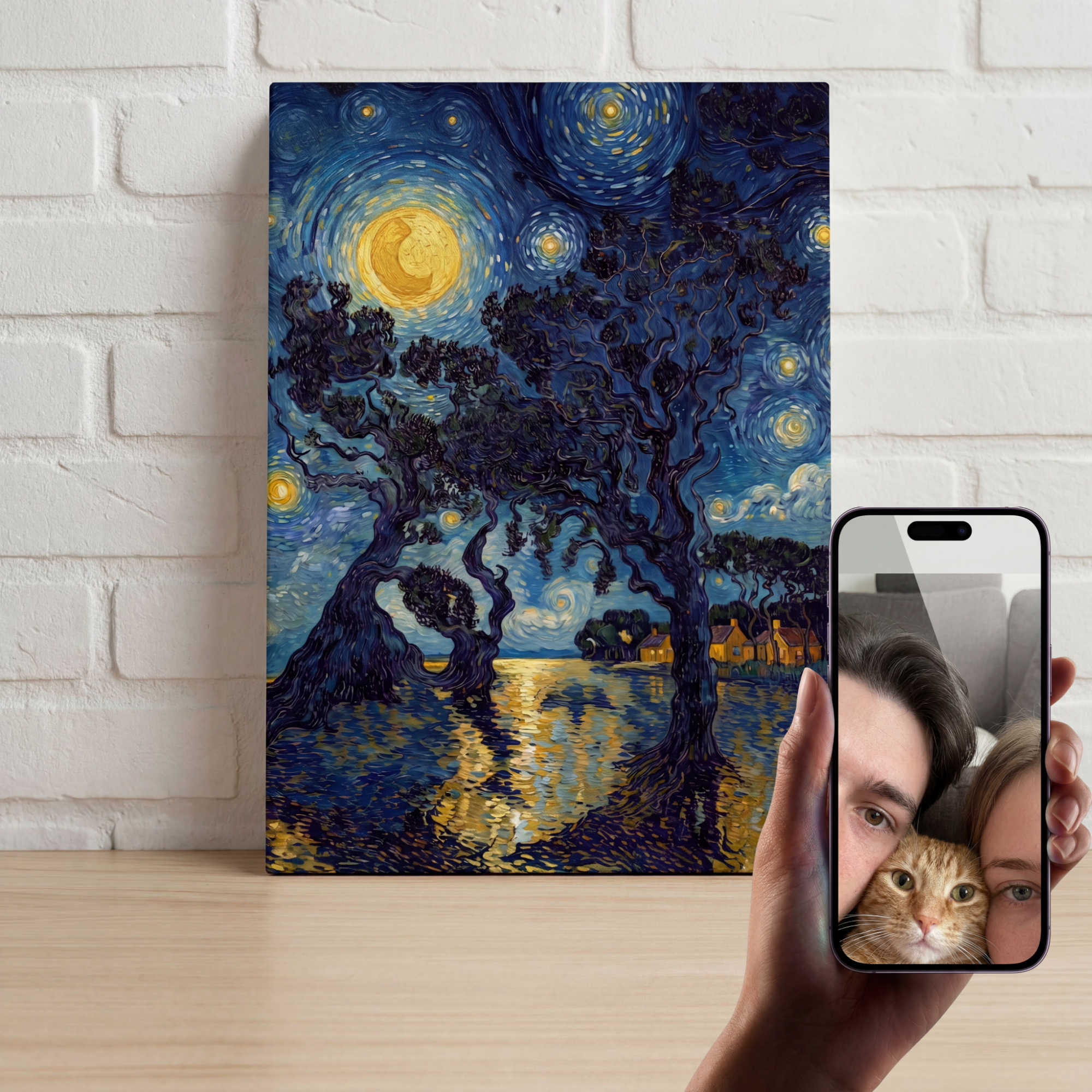 CUSTOM STARRY NIGHT STYLE CANVAS