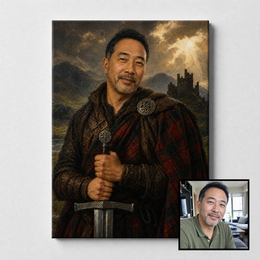 CUSTOM WARRIOR PORTRAIT CANVAS