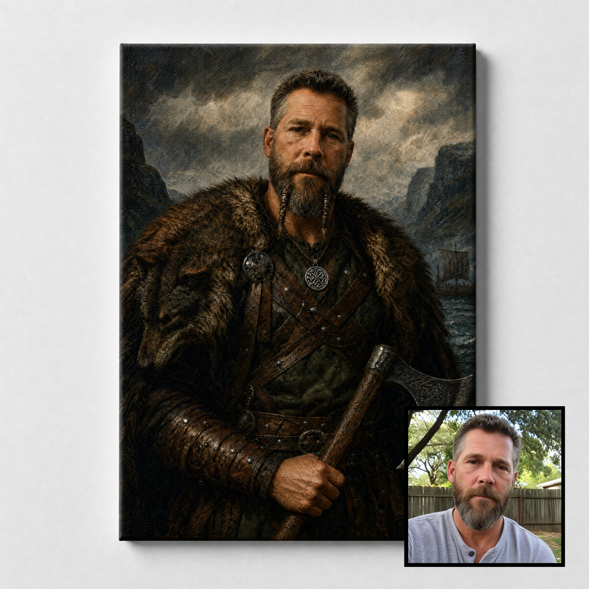CUSTOM VIKING PORTRAIT CANVAS