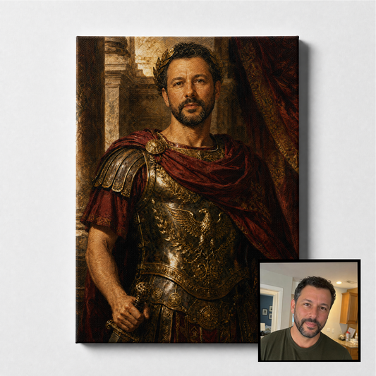 CUSTOM ROMAN EMPEROR PORTRAIT CANVAS